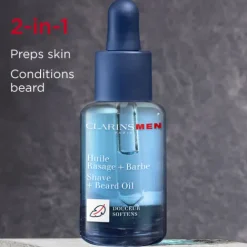 Clarins Shave For Men<men Shave And Beard Oil