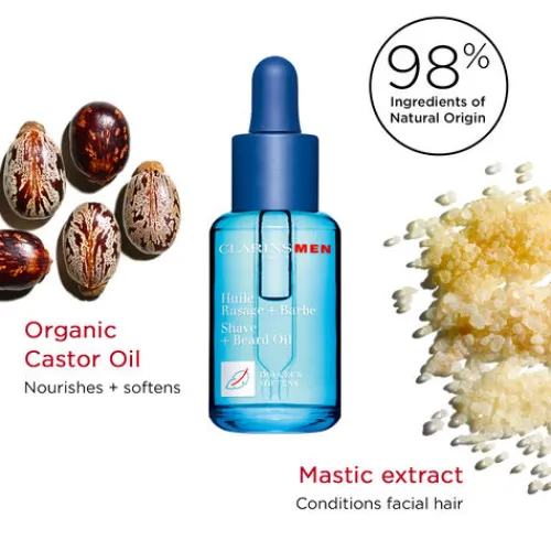 Clarins Shave For Men<men Shave And Beard Oil